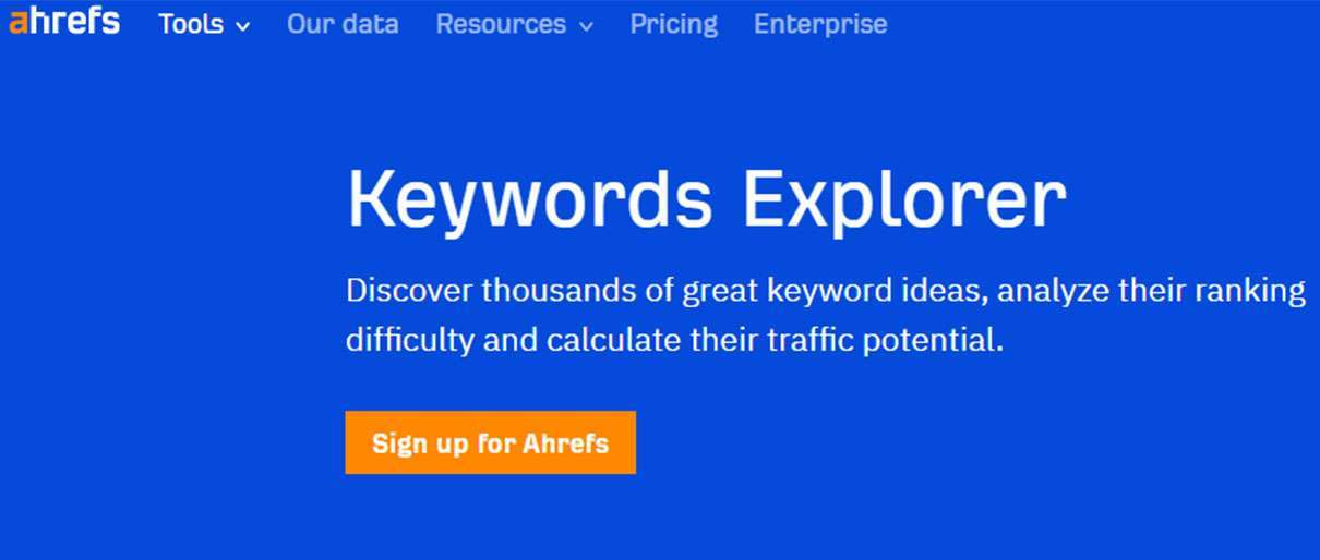 Ahrefs- keywords explorer