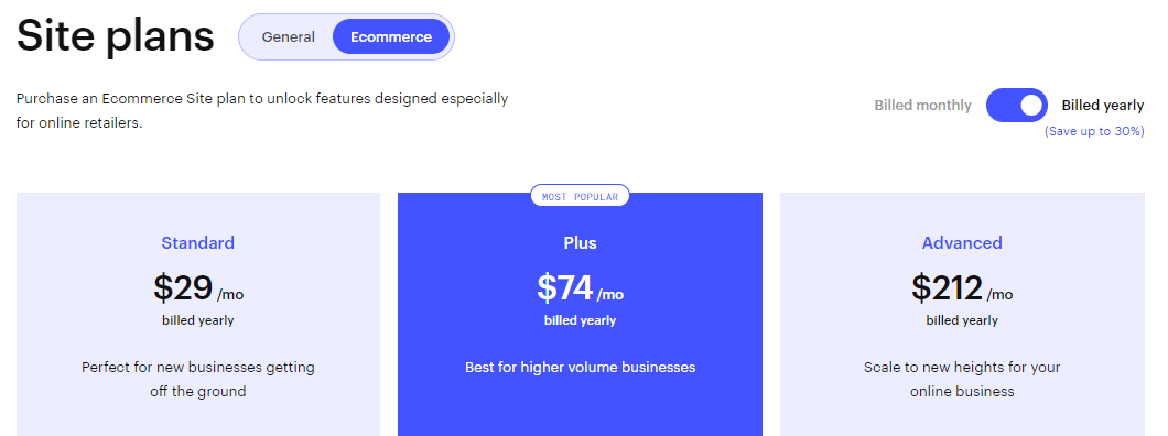 webflow ecommerce price plan